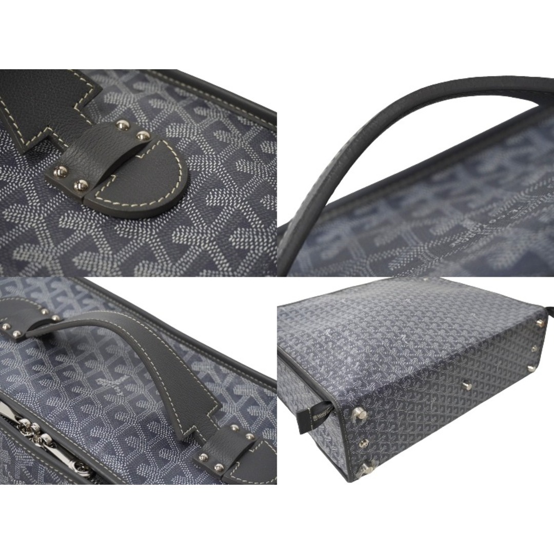 GOYARD(ゴヤール)のGOYARD ゴヤール トランク カラベル50 折りたたみ可能 ヘリンボーン柄 オーダーカラー グレー シルバー金具 美品 中古 61143 インテリア/住まい/日用品の日用品/生活雑貨/旅行(旅行用品)の商品写真