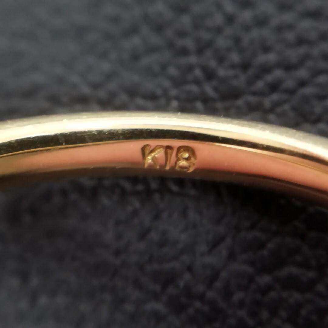 (C030723) K18 リング YG 指輪 18金 ゴールド 13号 メンズのアクセサリー(リング(指輪))の商品写真