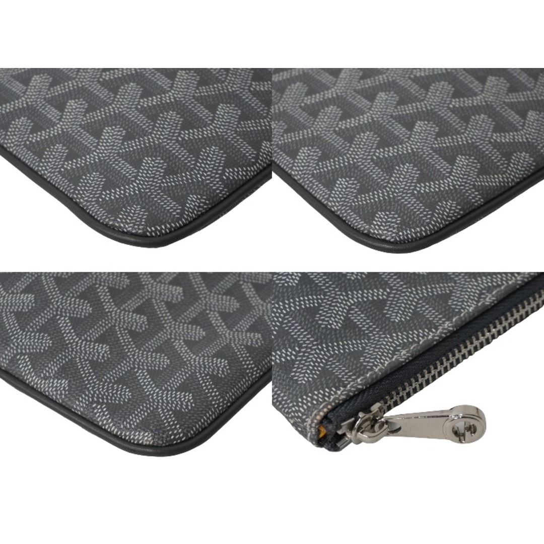 GOYARD(ゴヤール)の極美品 GOYARD ゴヤール クラッチバッグ セナGM グレー ゴヤールディンキャンバス シルバー金具 中古 59205 レディースのバッグ(クラッチバッグ)の商品写真