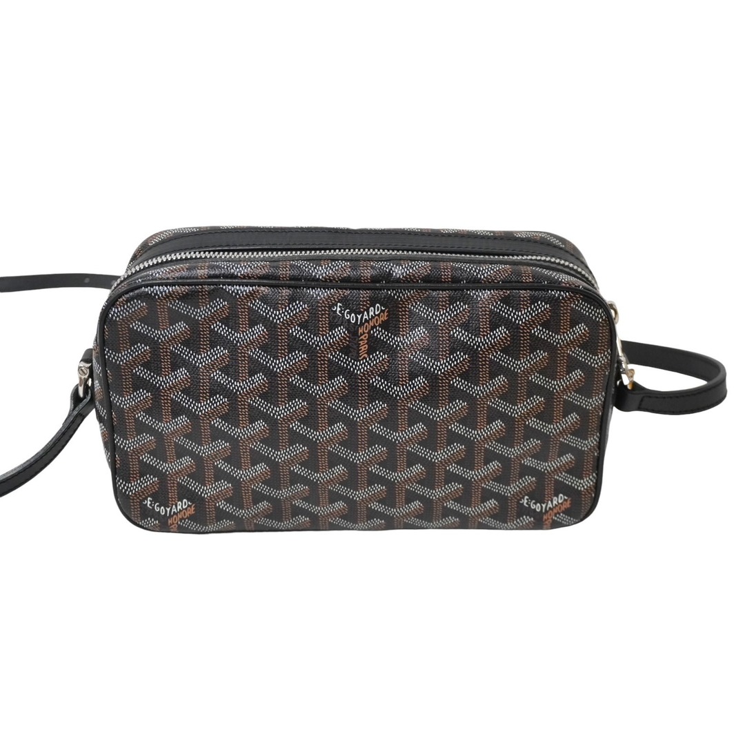 GOYARD(ゴヤール)の極美品 GOYARD ゴヤール ショルダーバッグ カップヴェールPM ブラック キャンバス レザー シルバー金具 中古 61084 レディースのバッグ(ハンドバッグ)の商品写真