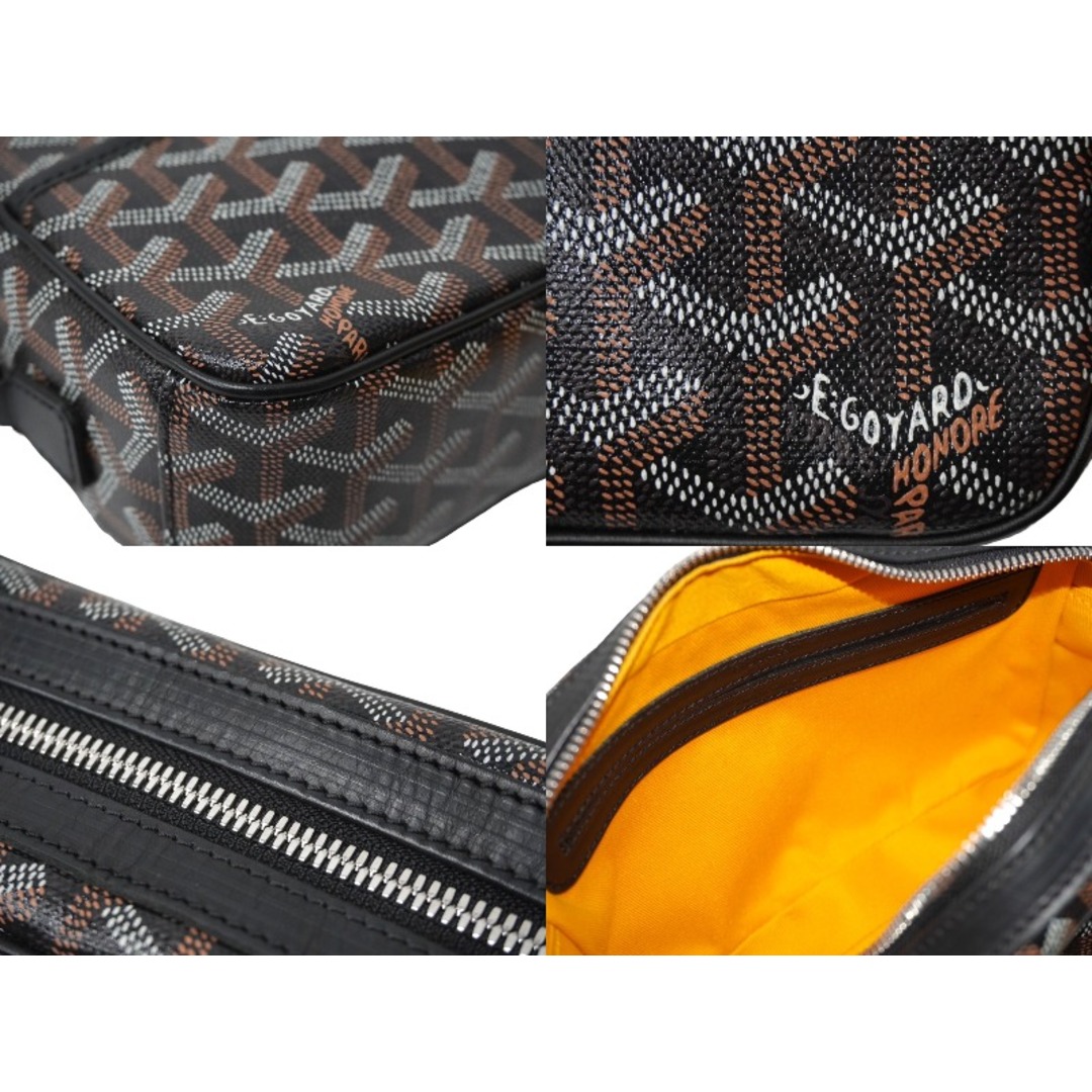 GOYARD(ゴヤール)の極美品 GOYARD ゴヤール ショルダーバッグ カップヴェールPM ブラック キャンバス レザー シルバー金具 中古 61084 レディースのバッグ(ハンドバッグ)の商品写真