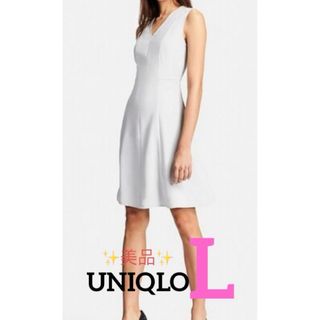 ユニクロ(UNIQLO)の〘 Lサイズ〙UNIQLO  ユニクロ ワンピース(ひざ丈ワンピース)