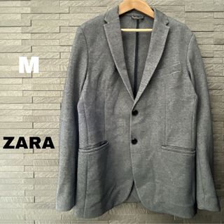 ザラ(ZARA)のZARA MAN テーラード ジャケット スーツ グレー 上着 メンズ 礼服 M(テーラードジャケット)