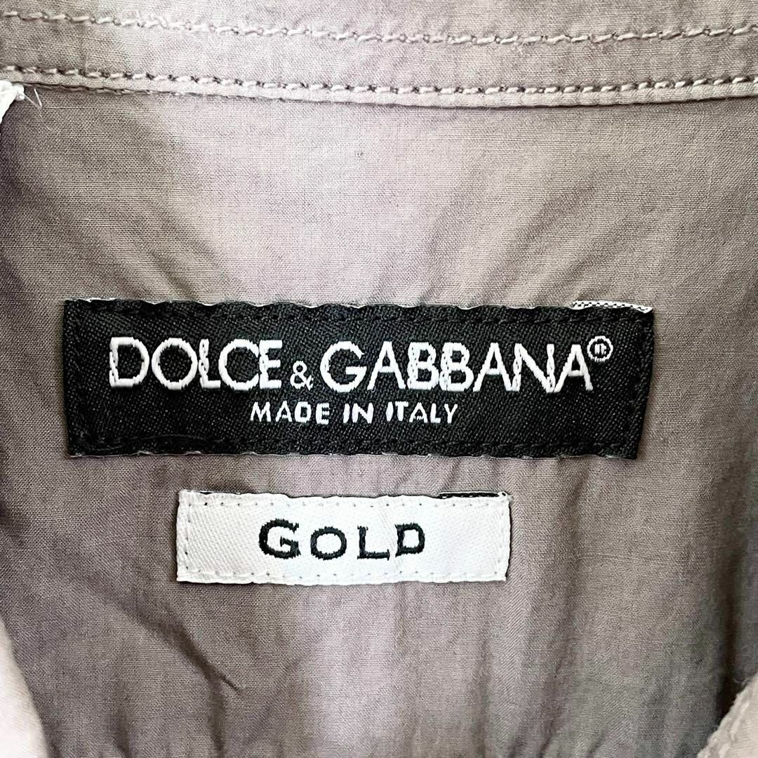 DOLCE&GABBANA(ドルチェアンドガッバーナ)の【希少✨】☆ドルチェアンドガッバーナ☆長袖シャツ☆Sサイズ☆グレー☆コットン メンズのトップス(シャツ)の商品写真