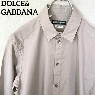 ドルチェアンドガッバーナ(DOLCE&GABBANA)の【希少✨】☆ドルチェアンドガッバーナ☆長袖シャツ☆Sサイズ☆グレー☆コットン(シャツ)