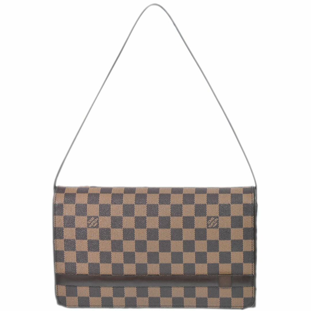 本物 ルイヴィトン LOUIS VUITTON LV トライベッカ ロン ダミエ エベヌ ショルダーバッグ ブラウン N51160 Tribeca  Long ビトン バッグ 中古 | フリマアプリ ラクマ