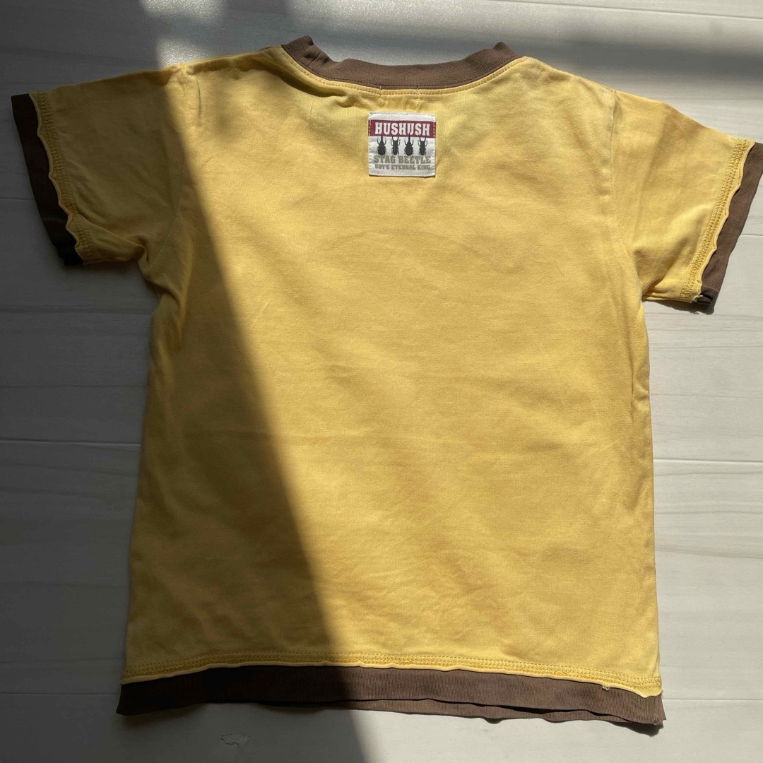 HusHush(ハッシュアッシュ)の【中古】110 Tシャツ2枚セット キッズ/ベビー/マタニティのキッズ服男の子用(90cm~)(Tシャツ/カットソー)の商品写真