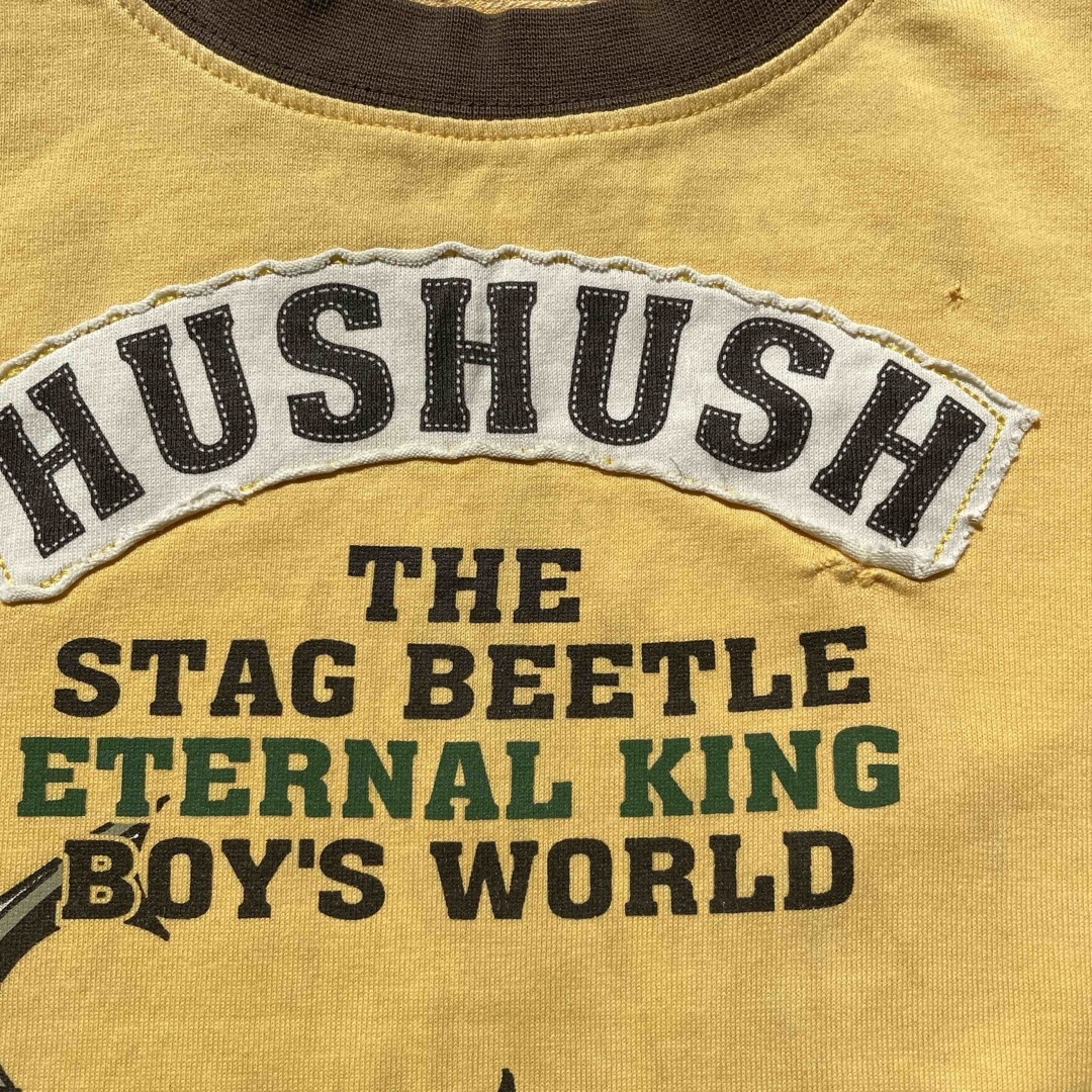 HusHush(ハッシュアッシュ)の【中古】110 Tシャツ2枚セット キッズ/ベビー/マタニティのキッズ服男の子用(90cm~)(Tシャツ/カットソー)の商品写真