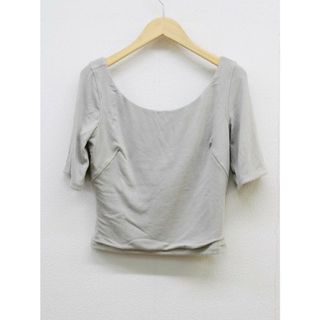 ルルレモン(lululemon)の‡lululemon/ルルレモン‡カットソー/ヨガウェア/五分袖 ベージュ レディース 8【中古】春夏秋冬 212132(Tシャツ(半袖/袖なし))