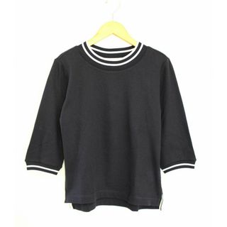 エーグル(AIGLE)の【春秋物 新入荷】●AIGLE/エーグル●LOLY TEE/カットソー/七分袖/クルーネック ネイビー/紺 レディース S 【中古】春秋  103042(Tシャツ(半袖/袖なし))