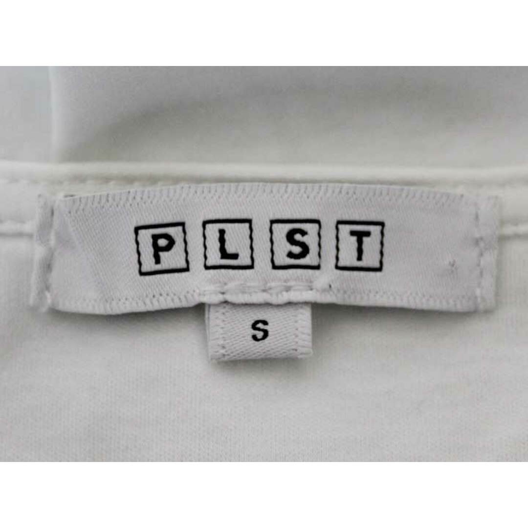 PLST(プラステ)の☆PLST/プラステ☆2021年製/グロスジャージーギャザースリーブTシャツ/カットソー/Tシャツ/ロンＴ/長袖/サイドスリット/無地 ホワイト/白 レディース Ｓ【中古】春夏 503042 レディースのトップス(Tシャツ(半袖/袖なし))の商品写真