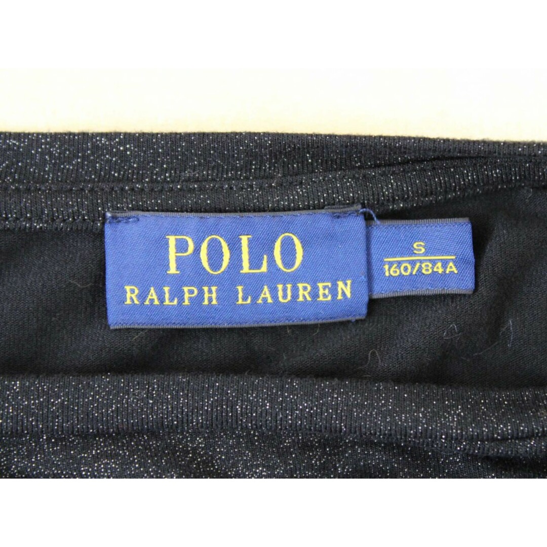 Ralph Lauren(ラルフローレン)の【値下げ】‡POLO RALPH LAUREN/ポロ ラルフ ローレン‡ラメカットソー/長袖  ブラック/黒 レディース S 【中古】春夏秋冬 509022 レディースのトップス(Tシャツ(半袖/袖なし))の商品写真