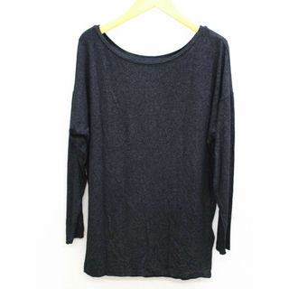 【値下げ】‡POLO RALPH LAUREN/ポロ ラルフ ローレン‡ラメカットソー/長袖  ブラック/黒 レディース S 【中古】春夏秋冬 509022