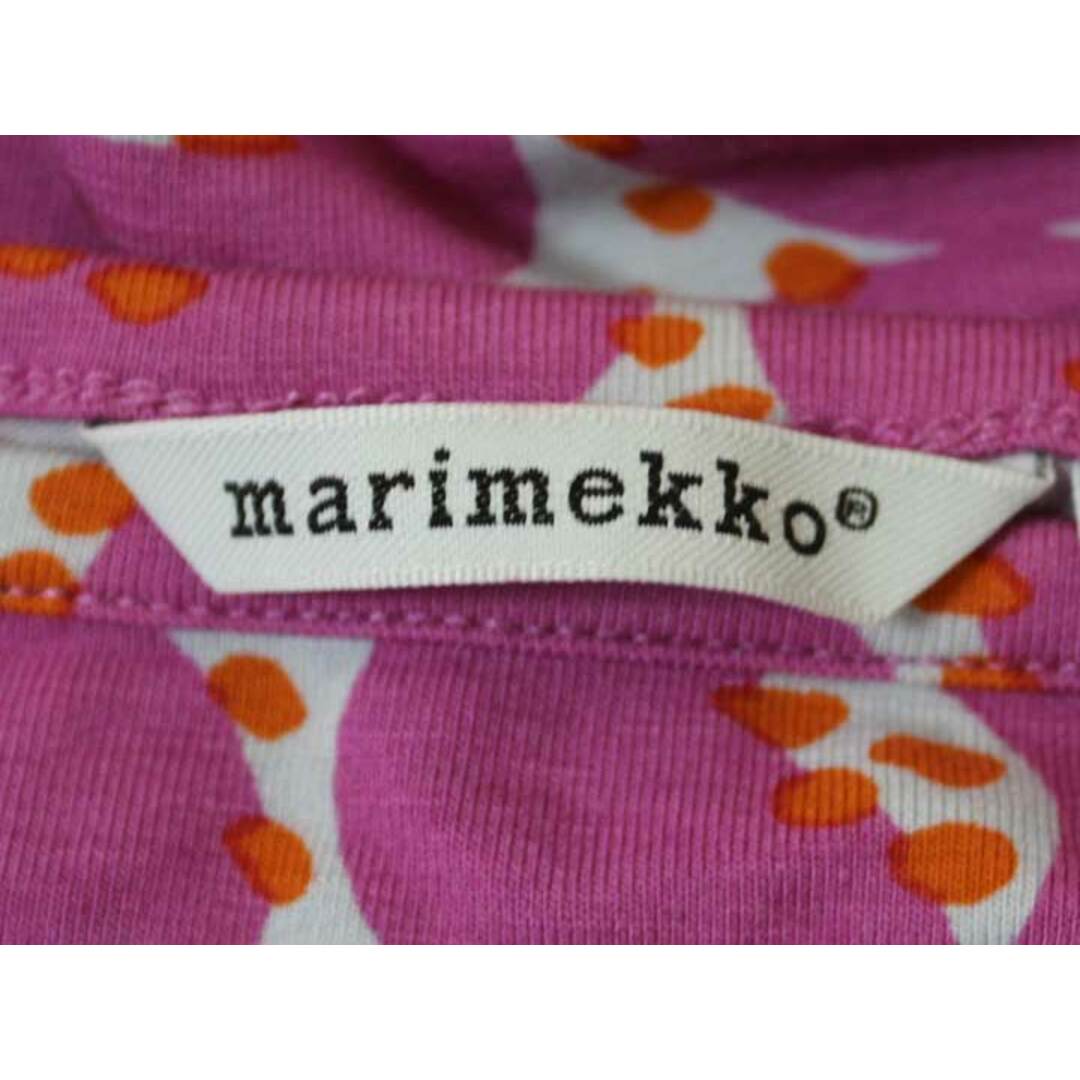 marimekko(マリメッコ)の【春物 新入荷】☆marimekko/マリメッコ☆VARPUKKA総柄カットソー/カットソー/Tシャツ/カジュアル/七分袖 ピンク レディース XS【中古】春夏 103042 レディースのトップス(Tシャツ(半袖/袖なし))の商品写真