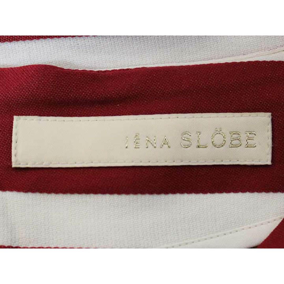 SLOBE IENA(スローブイエナ)の☆SLOBE IENA/スローブイエナ☆ボーダーカットソー/バックジップ/ラウンドネック/ドルマン/七分袖 レッド×ホワイト×ネイビー/赤×白×紺 レディース【中古】春夏 703032 レディースのトップス(Tシャツ(半袖/袖なし))の商品写真