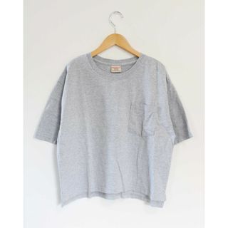 ユナイテッドアローズグリーンレーベルリラクシング(UNITED ARROWS green label relaxing)の●green label relaxing/グリーンレーベル リラクシング/ユナイテッドアローズ●ワイドスリーブTシャツ/カットソー/クルーネック/半袖 ライトグレー レディース F【中古】春夏 102032(Tシャツ(半袖/袖なし))