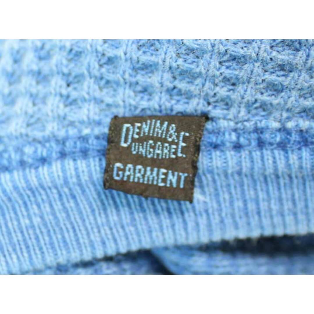 DENIM DUNGAREE(デニムダンガリー)の【値下げ】△DENIM DUNGAREE/デニムダンガリー△ユーズド加工サーマルポケットカットソー/Tシャツ/長袖/クルーネック/無地　ブルー/青　レディース　01　【中古】 春夏秋冬 413032 レディースのトップス(Tシャツ(半袖/袖なし))の商品写真