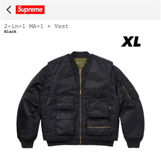 シュプリーム(Supreme)の【新品未使用:XLsize】supreme 2-in-1 MA-1 + Vest(フライトジャケット)