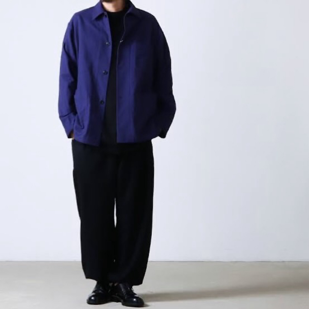 COMOLI(コモリ)の22AW COMOLI コモリ コットンネル ワークジャケット ロイヤルブルー メンズのジャケット/アウター(カバーオール)の商品写真