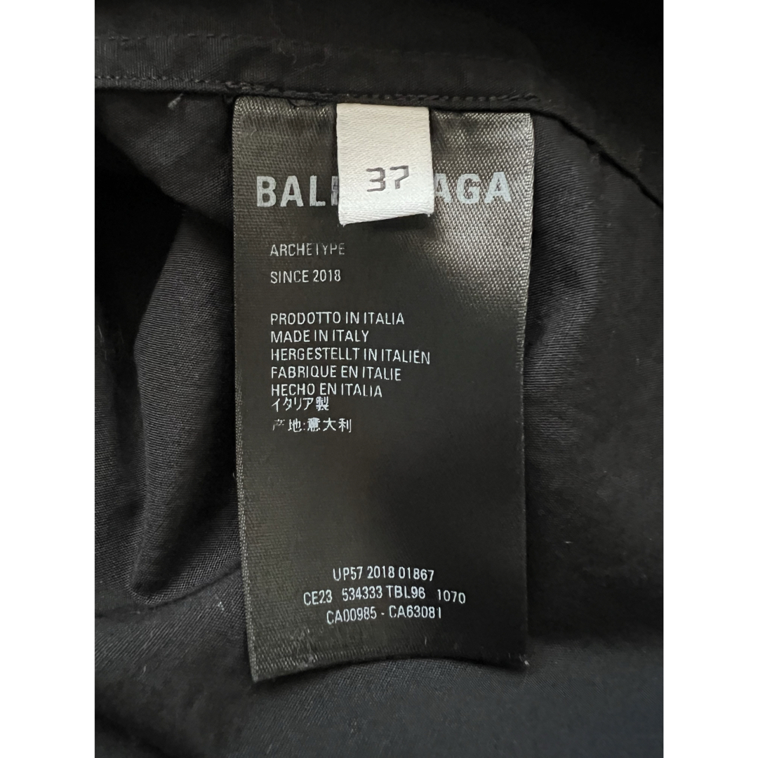 Balenciaga(バレンシアガ)の★極美品・送料込★BALENCIAGA バレンシアガ シャツ ロゴ BLACK メンズのトップス(シャツ)の商品写真