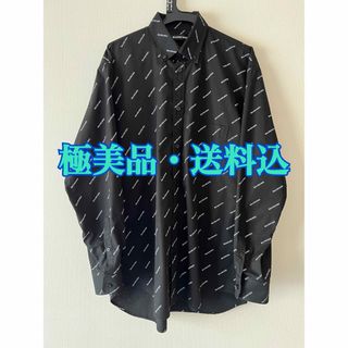 バレンシアガ(Balenciaga)の★極美品・送料込★BALENCIAGA バレンシアガ シャツ ロゴ BLACK(シャツ)