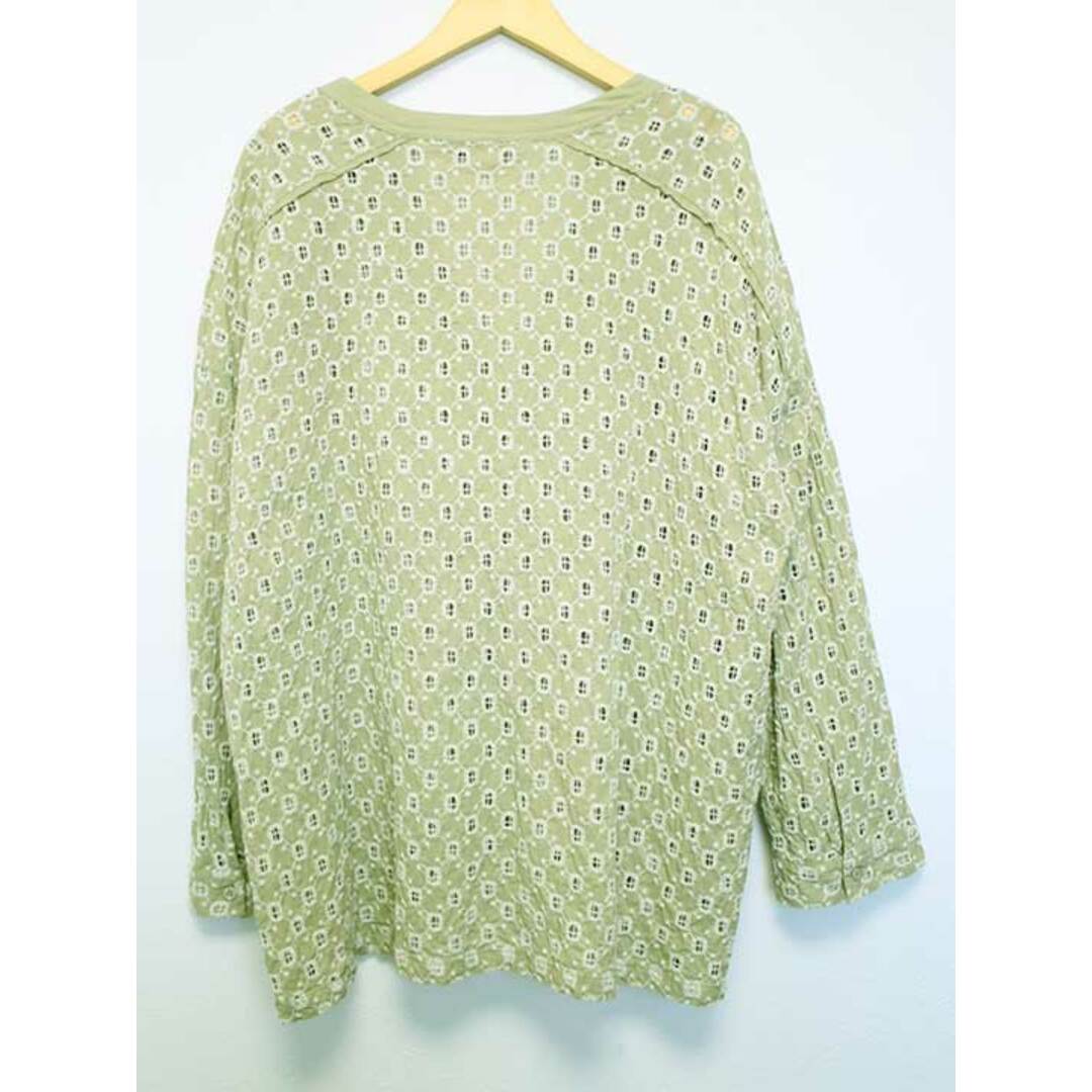 ZARA(ザラ)の△ZARA/ザラ△レースプルオーバーブラウス/長袖/Vネック　ライトベージュ　レディース　L　【中古】 春夏 302032 レディースのトップス(シャツ/ブラウス(半袖/袖なし))の商品写真