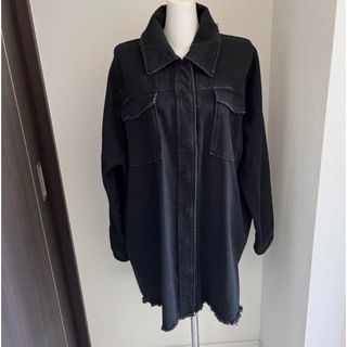 ザラ(ZARA)のZARA ブラック　ダメージ　ジャケット　(Gジャン/デニムジャケット)