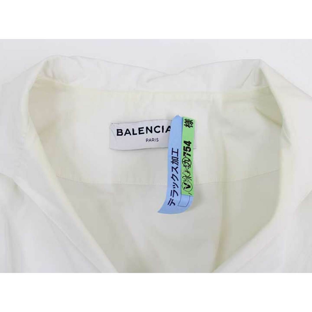 Balenciaga(バレンシアガ)の【春物新入荷】■BALENCIAGA/バレンシアガ■スキッパーシャツ/七分袖 ホワイト/白 レディース 36【中古】春夏  922042 レディースのトップス(シャツ/ブラウス(半袖/袖なし))の商品写真