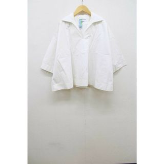 バレンシアガ(Balenciaga)の【春物新入荷】■BALENCIAGA/バレンシアガ■スキッパーシャツ/七分袖 ホワイト/白 レディース 36【中古】春夏  922042(シャツ/ブラウス(半袖/袖なし))