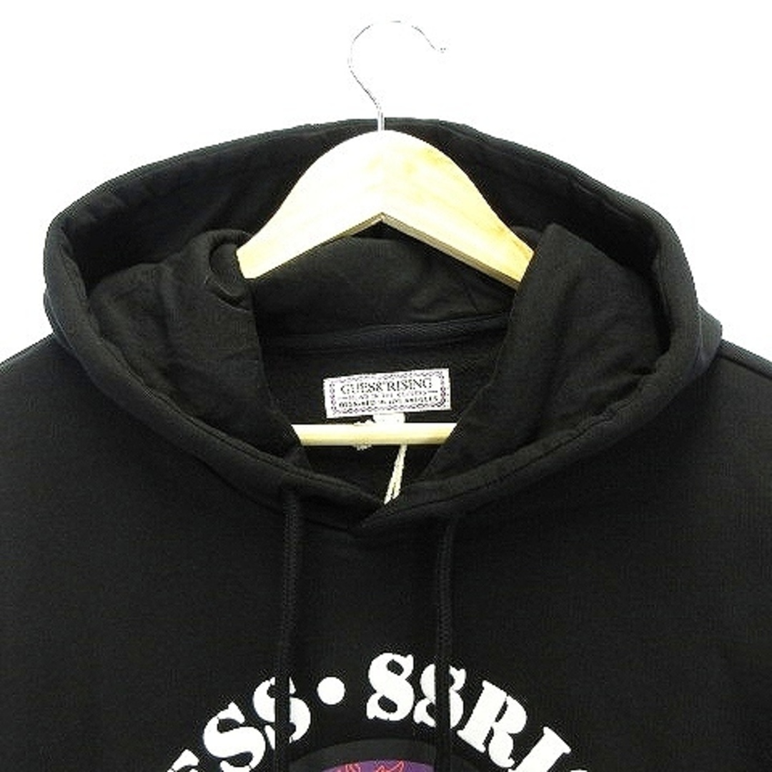 GUESS(ゲス)のゲス 19AW パーカー 長袖 プルオーバー オーバーサイズ 裏起毛 M 黒 メンズのトップス(パーカー)の商品写真