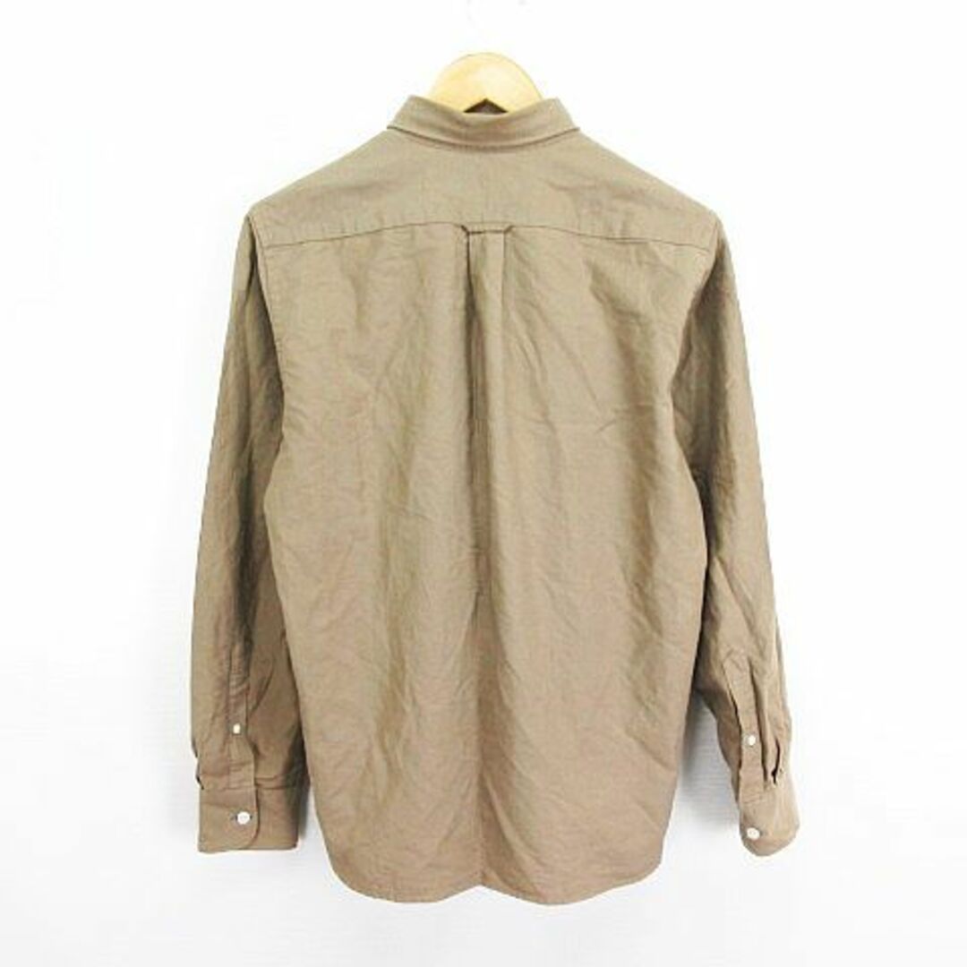 MUJI (無印良品)(ムジルシリョウヒン)の無印良品 良品計画 シャツ 長袖 ボタンダウン 胸ポケット M ブラウン メンズのトップス(シャツ)の商品写真