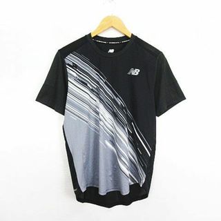 ニューバランス(New Balance)のニューバランス Tシャツ 半袖 クルーネック ロゴ バックメッシュ M ブラック(その他)