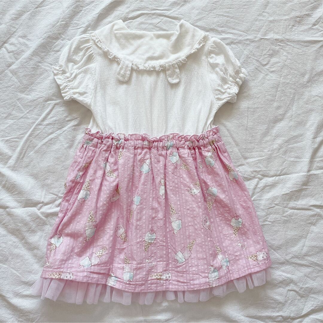 coeur a coeur(クーラクール)のcoeur a coeur  クーラクール　ワンピース 100 キッズ/ベビー/マタニティのキッズ服女の子用(90cm~)(ワンピース)の商品写真