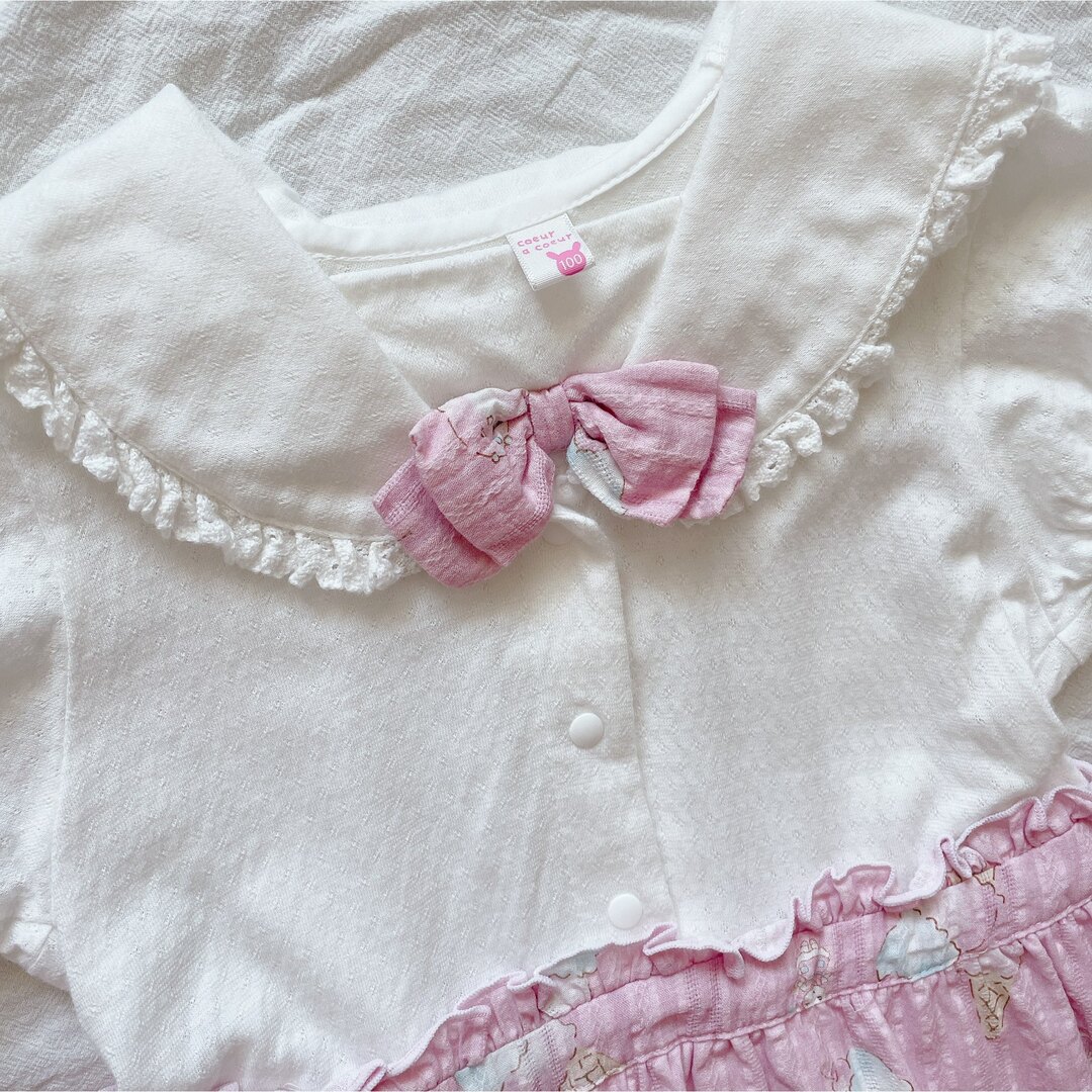 coeur a coeur(クーラクール)のcoeur a coeur  クーラクール　ワンピース 100 キッズ/ベビー/マタニティのキッズ服女の子用(90cm~)(ワンピース)の商品写真