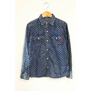 【値下げ】●DOUBLE.B MIKIHOUSE/ダブルビー ミキハウス●ドットデニムジャケット/長袖 インディゴ レディース S【中古】春夏秋冬 325032 otr