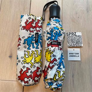 キースヘリング(KEITH HARING)のキースヘリング ユニクロ 折りたたみ傘 SPRZ NY(傘)