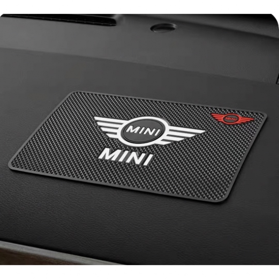 ミニ(ミニ)のBMW MINI 3点セット　ダッシュボードマット　ドリンクマット 自動車/バイクの自動車(車内アクセサリ)の商品写真
