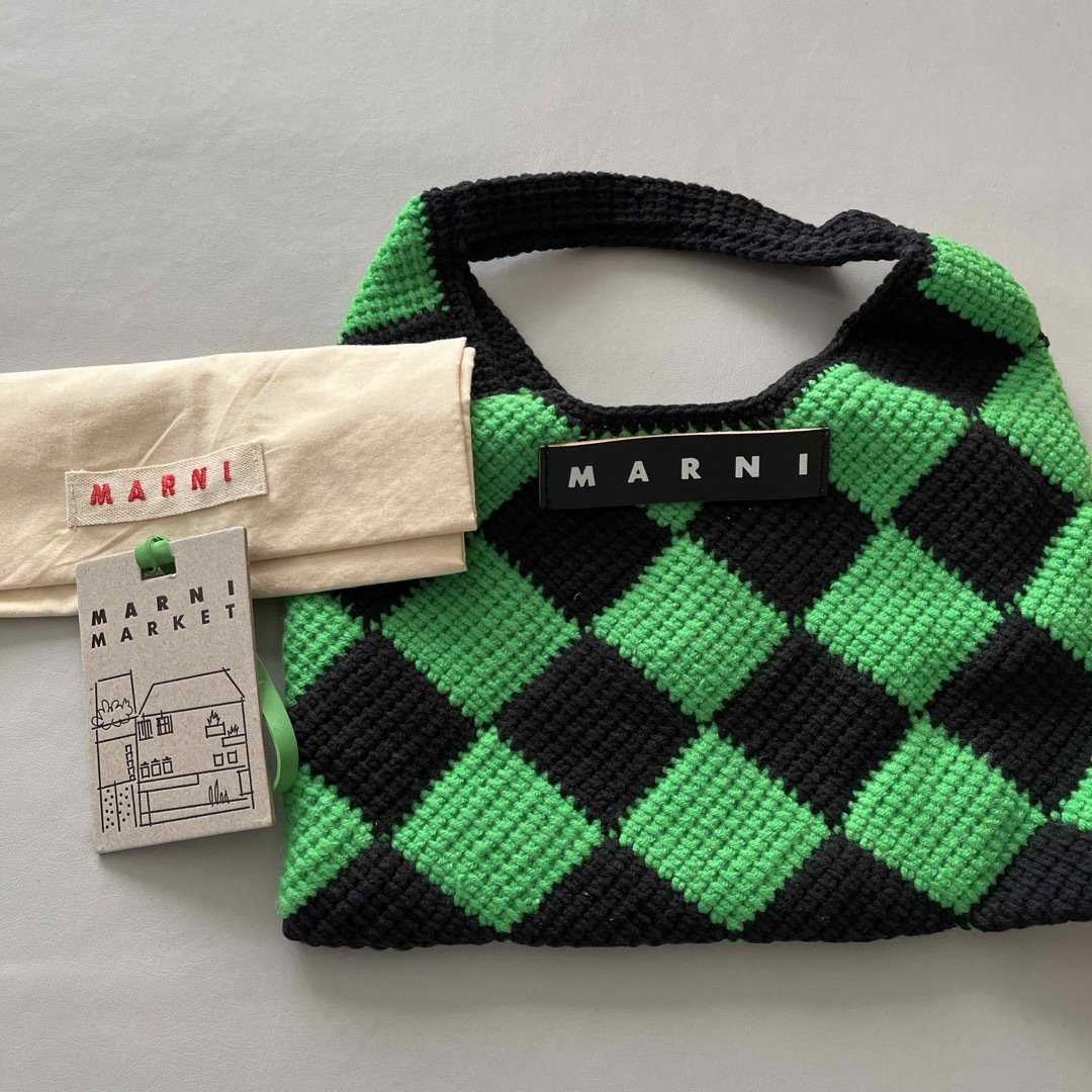 Marni(マルニ)のMARNI MARKET マルニ マーケット ミディアム テックウール バッグ レディースのバッグ(ハンドバッグ)の商品写真