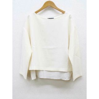 ユナイテッドアローズグリーンレーベルリラクシング(UNITED ARROWS green label relaxing)の【春物新入荷】■green label relaxing/グリーンレーベルリラクシング■レイヤードカットソー/長袖 ホワイト/白 レディース【中古】春夏 022042(シャツ/ブラウス(半袖/袖なし))