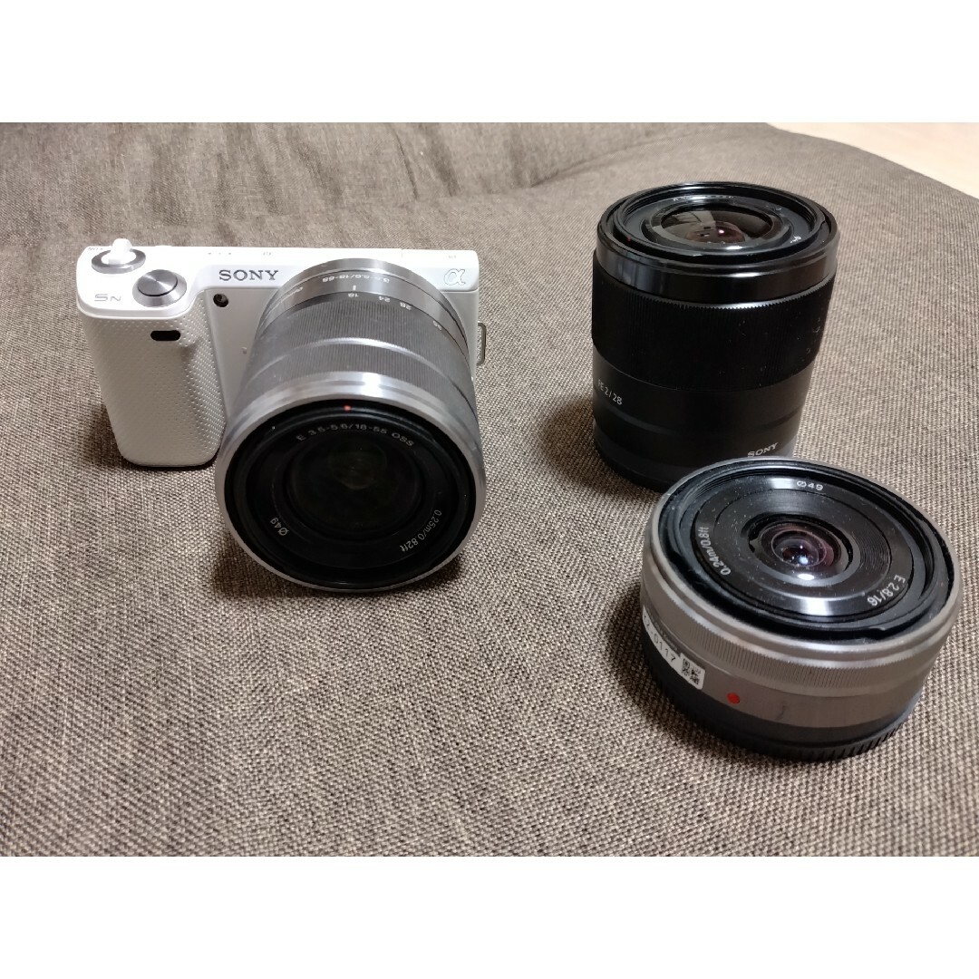 SONY(ソニー)のNEX-5N レンズ スマホ/家電/カメラのカメラ(ミラーレス一眼)の商品写真