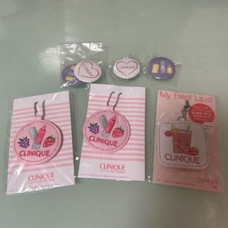 クリニーク(CLINIQUE)の【7点セット】クリニーク　ミラー　チャーム　ピンバッチ(バッジ/ピンバッジ)