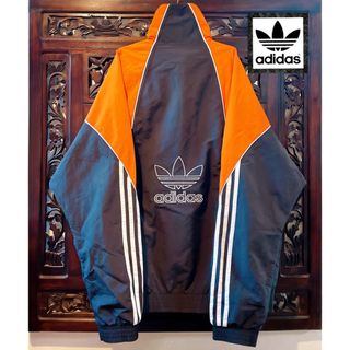 adidas - アディダス バイカラー ナイロン ジャージ ジャケット ウィンドブレーカー