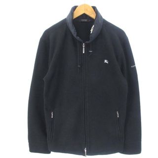 バーバリーブラックレーベル(BURBERRY BLACK LABEL)のバーバリーブラックレーベル フリースジャケット フード付き ノバチェック 黒 3(ブルゾン)