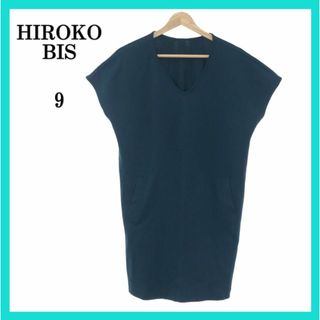 ヒロコビス(HIROKO BIS)の美品 HIROKO BIS エッセンシャル ブラウス 9 日本製(シャツ/ブラウス(半袖/袖なし))