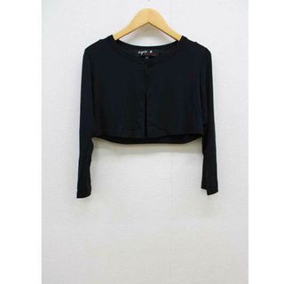 アニエスベー(agnes b.)の【春物新入荷】■agnes b./アニエスベー■ボレロ/シンプル/七分袖 ブラック/黒 レディース【中古】春夏 612042(カーディガン)