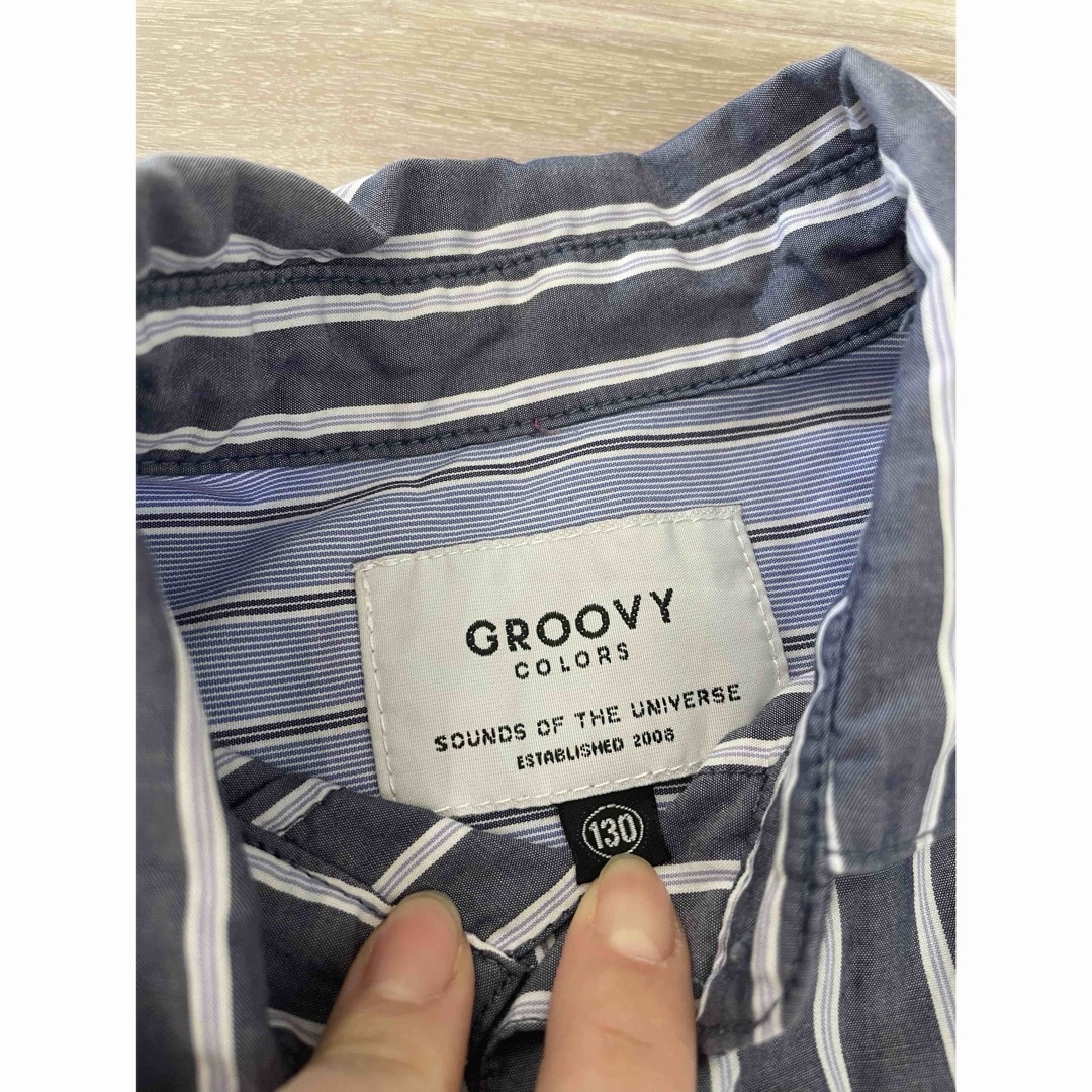 Groovy Colors(グルービーカラーズ)のグルービーカラーズ　シャツ　130 キッズ/ベビー/マタニティのキッズ服男の子用(90cm~)(Tシャツ/カットソー)の商品写真