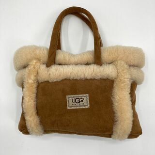 アグ(UGG)の極美品　UGG アグ　ハンドバッグ　ムートン　キャメル　入手困難(ハンドバッグ)