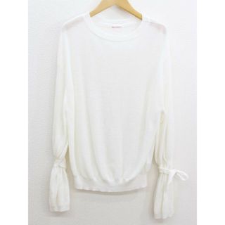 ドレステリア(DRESSTERIOR)の‡DRESSTERIOR/ドレステリア‡リネンリボンニット/長袖 ホワイト/白 レディース 【中古】 春夏 403032(ニット/セーター)