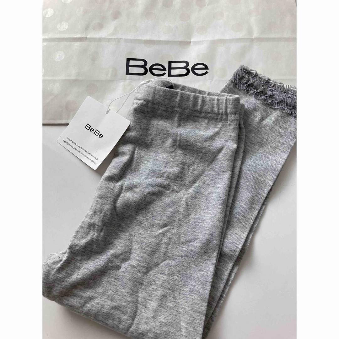 BeBe(ベベ)のBeBe セット売り　カットソー　スカート　新品レギンス　110 キッズ/ベビー/マタニティのキッズ服女の子用(90cm~)(Tシャツ/カットソー)の商品写真