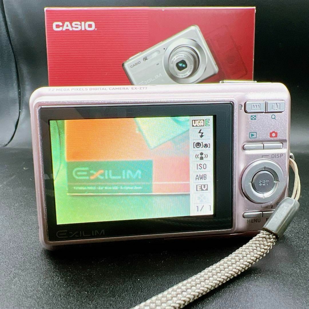 CASIO(カシオ)のコンパクトデジタルカメラ カシオ エクシリム ZOOM EX-Z77PK スマホ/家電/カメラのカメラ(コンパクトデジタルカメラ)の商品写真